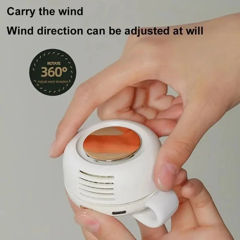 Mini Ventilador Portátil USB Recargable Silencioso